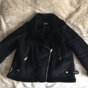 Steve Madden XL black velvet coat